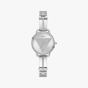 GUESS Ladies Silver Tone Analog Watch