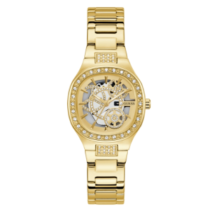 GUESS Ladies Gold Tone Analog Watch