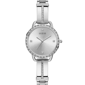 GUESS Ladies Silver Tone Analog Watch