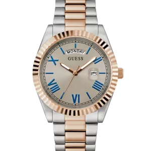 GUESS Mens 2-Tone Day/Date Watch