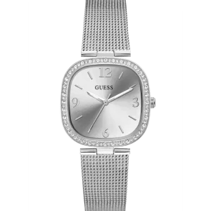 GUESS Ladies Silver Tone Analog Watch