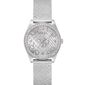 GUESS Ladies Silver Tone Analog Watch