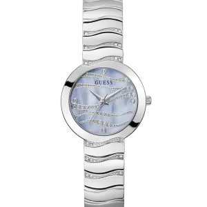 GUESS Ladies Silver Tone Analog Watch