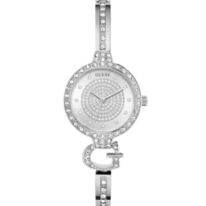GUESS Ladies Giselle Silver Tone Analog Watch