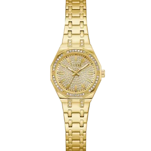 GUESS Ladies Pixie Gold Tone Analog Watch