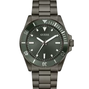 GUESS Mens Gunmetal Analog Watch