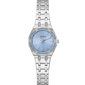GUESS Ladies Silver Tone Analog Watch