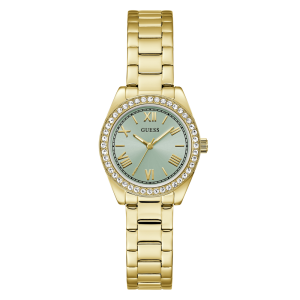 GUESS Mini Luna Ladies Gold Tone Analog Watch